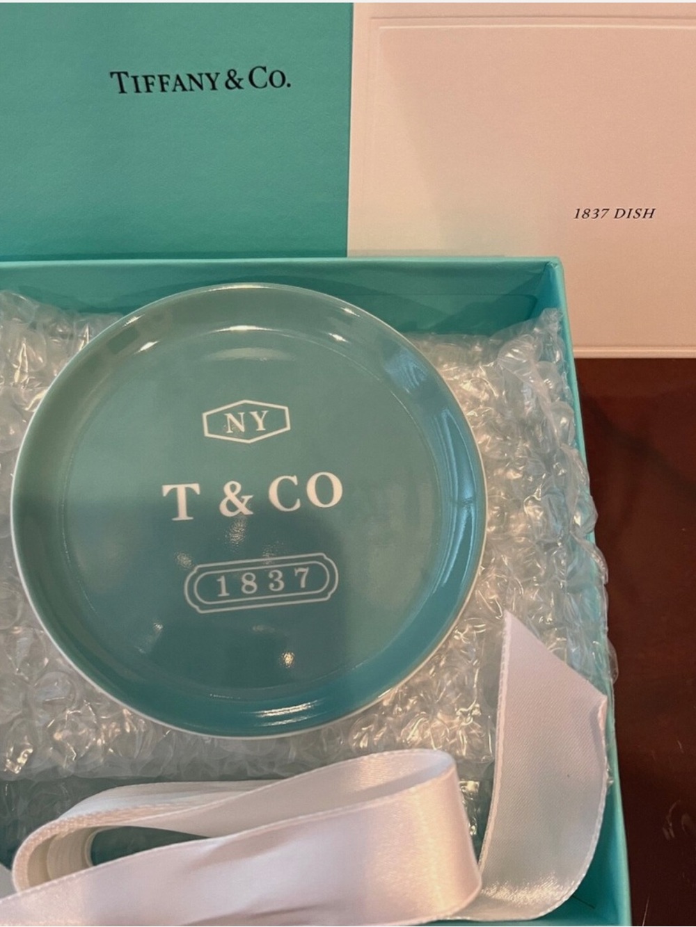 Tiffany & Co. Tiffany Blue Ceramic T & CO Trinket Dish